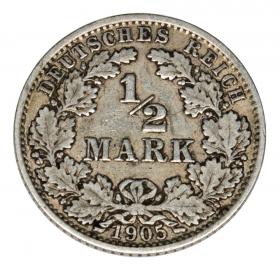 Picture for: 1/2 mark 1905 Wilhelm II, Prussia Berlin