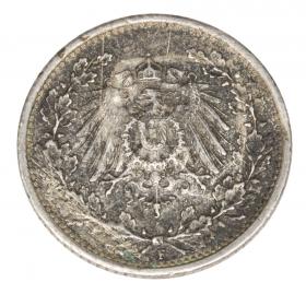1/2 mark 1917 Wilhelm II, Prussia Stuttgart
