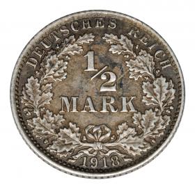 Picture for: 1/2 mark 1918 Wilhelm II, Prussia Berlin
