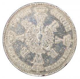 Picture 2 for: Thaler 1861 Wilhelm I Hohenzollern Prussia Berlin