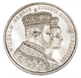 Picture for: Thaler 1861 Wilhelm I Hohenzollern Prussia Berlin