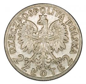 Picture 2 for: 2 zlote 1932  Woman's Head Second Polish Republic Warsaw