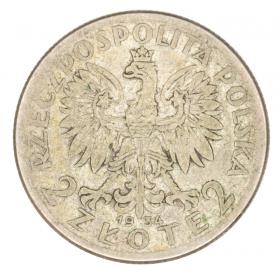 Picture 2 for: 2 zlote 1934  Woman's Head Second Polish Republic Warsaw