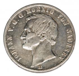 Picture for: Thaler 1871 John of Saxony Germany Dresden