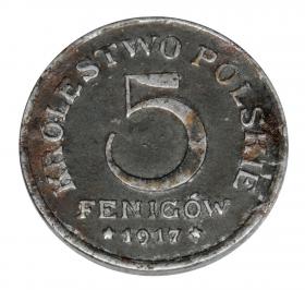 Picture for: 5 pfennig 1917 Polish Kingdom Stuttgart