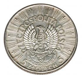 Picture 2 for: 5 zlotych 1934 Jozef Pilsudski Rifle Corps Second Polish Republic Warsaw