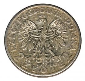Picture 2 for: 2 zlote 1934 Head of Women Second Polish Republic Warsaw