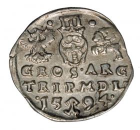 Picture 2 for: Trojak 1594 Sigismund III Vasa Poland Vilnius
