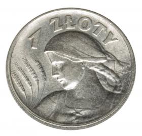Picture for: 1 zloty 1925 woman with ears of corn Second Polish Republic Londyn