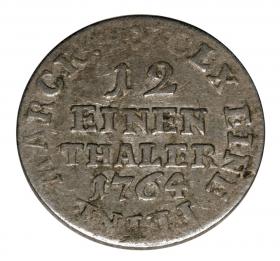 Picture 2 for: 1/12 thaler 1764 Friedrich August I III Germany Leipzig