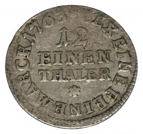 Picture 2 for: 1/12 thaler 1763 Frederick Christian Germany Leipzig
