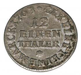 Picture 2 for: 1/12 thaler 1763 Frederick Christian Germany Leipzig