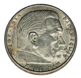 Picture for: 5 mark 1936 A Paul von Hindenburg / prussian eagle Berlin