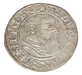 Groschen 1544 Frederick II Duchy of Brzeg  Legnica  Wolow Legnica