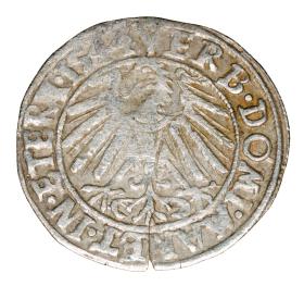 Groschen 1544 Frederick II Duchy of Brzeg Legnica Wolow