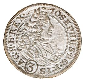3 kreuzer 1706 Joseph I Silesia Wroclaw